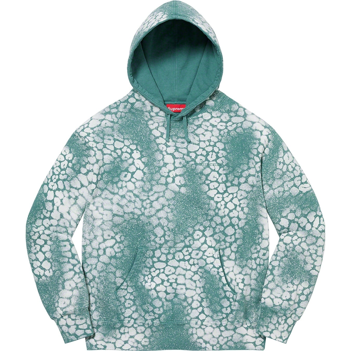 Bleached Leopard Hooded Sweatshirt view 5